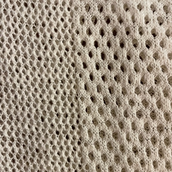 American Eagle Outfitters M Cotton Ivory Knit Sleeveless Sweater Top Set 54485 - Picture 3 of 11